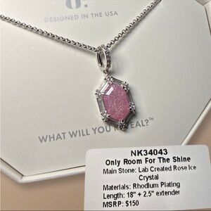 Bomb Party Only Room For The Shine Rose Ice Crystal on Rhodium